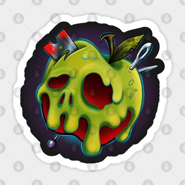 Poison Apple Sticker by InkyMcStapleface